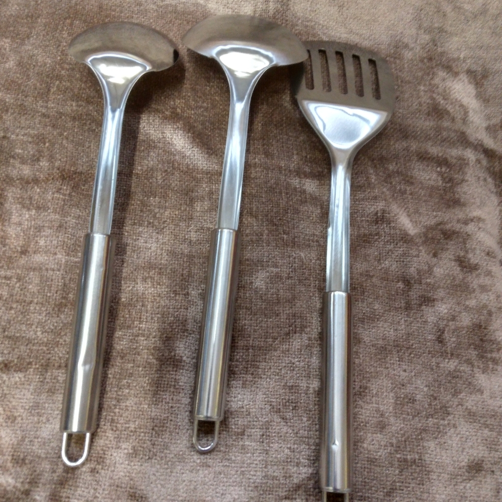 Laddle, spoon and spatula